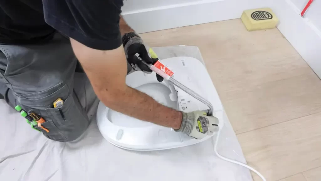 Attaching The Bidet To The Toilet