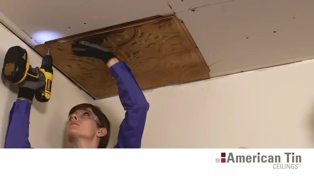 How to Install Tin Ceiling Tiles