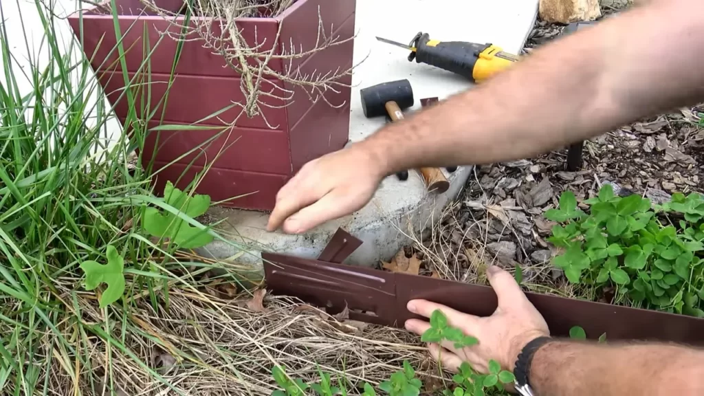 Step 2: Digging Trenches For Edging Placement