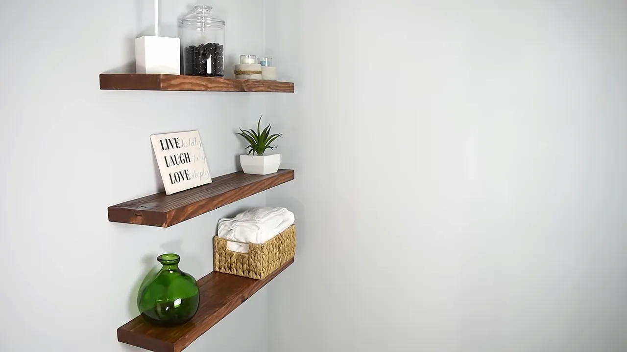 How to Install Floating Shelves Without Brackets