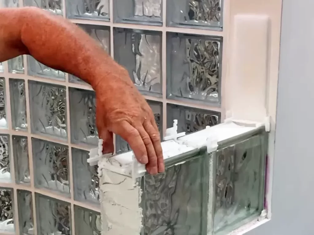 Installing The Glass Block Shower Wall