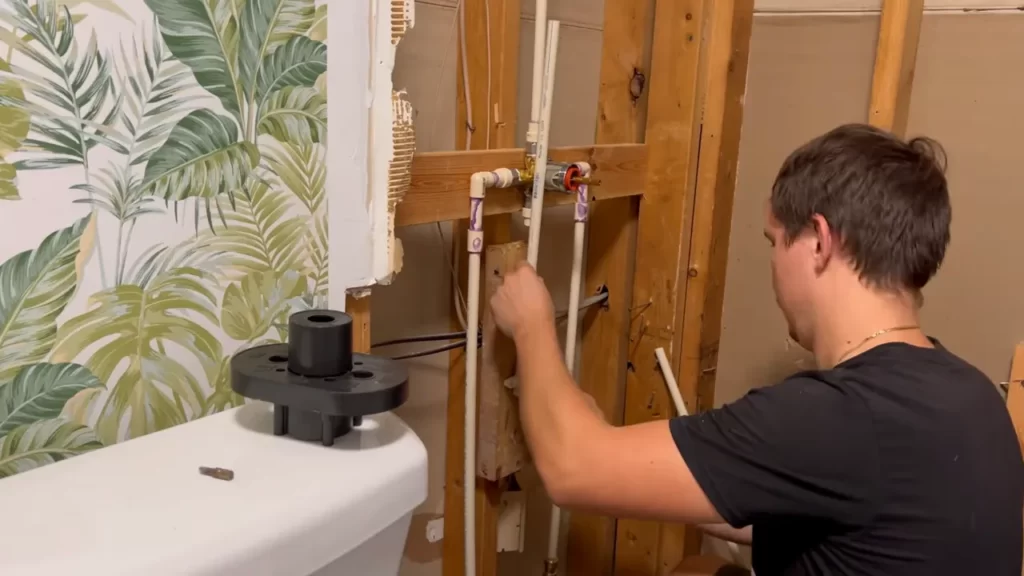 Preparing The Tub Area