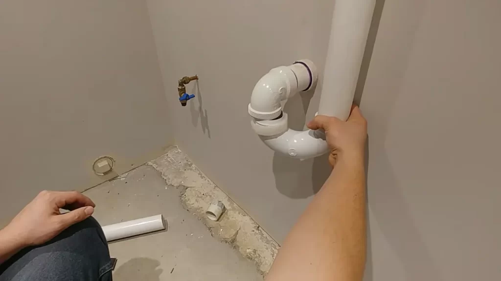 Installing The Washer Drain Pipe