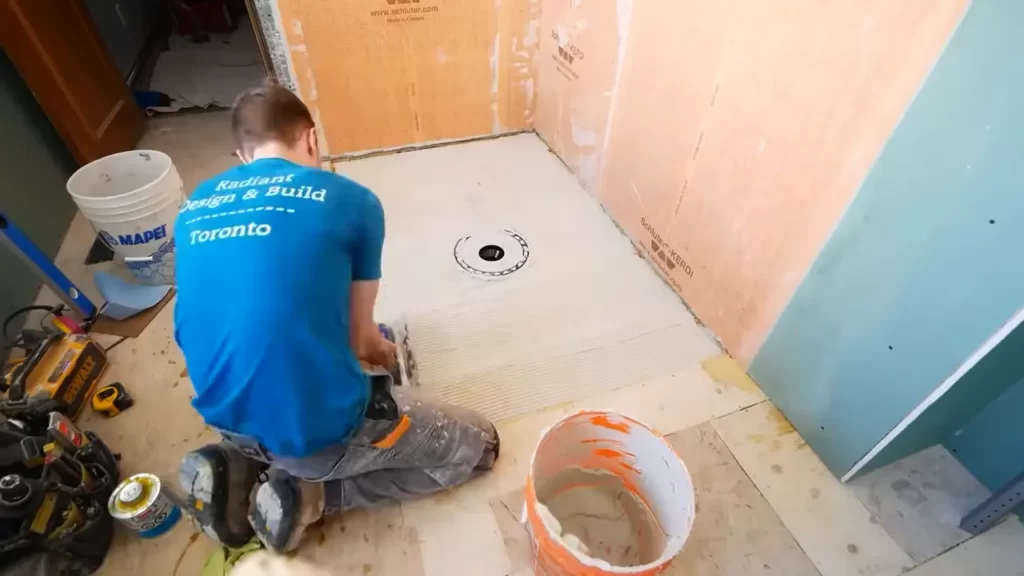 Measuring And Marking The Shower Area