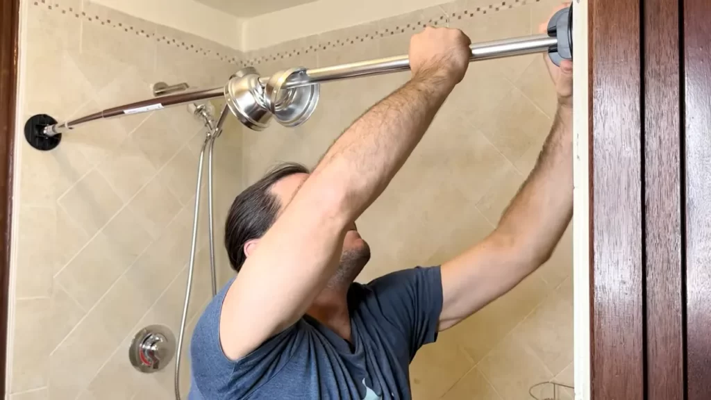 Installing A Tension-Mounted Curved Shower Rod