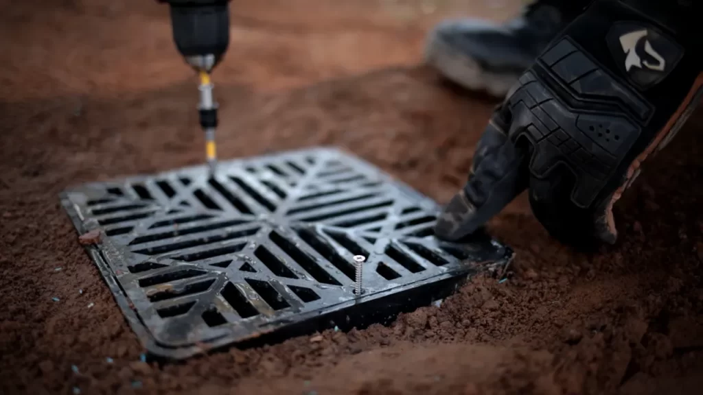 Installing The Corrugated Drain Pipe