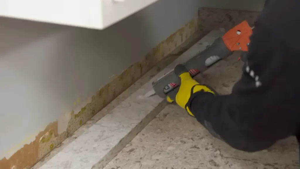 Installing The Quartz Countertop