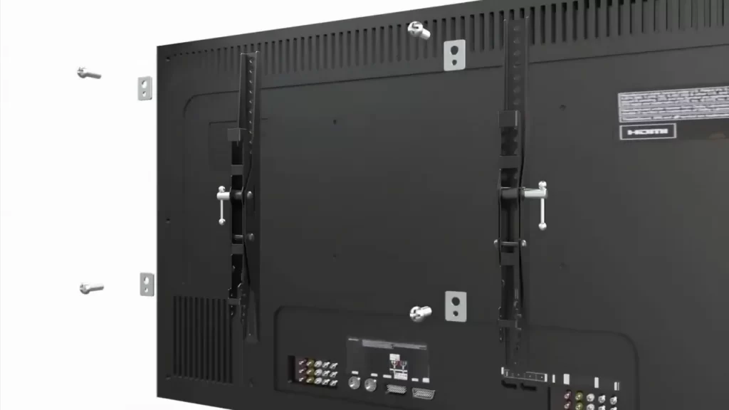 Attaching The Tv To The Wall Mount Bracket