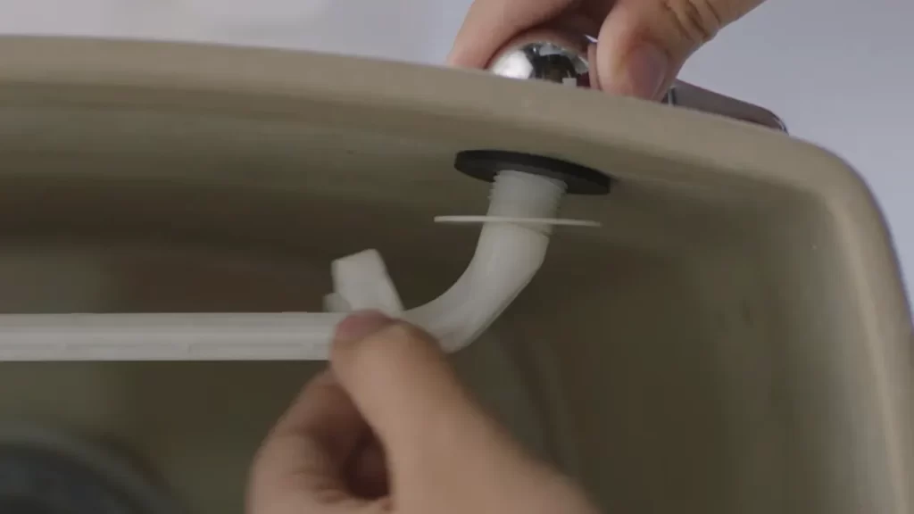 Installing The New Toilet Handle