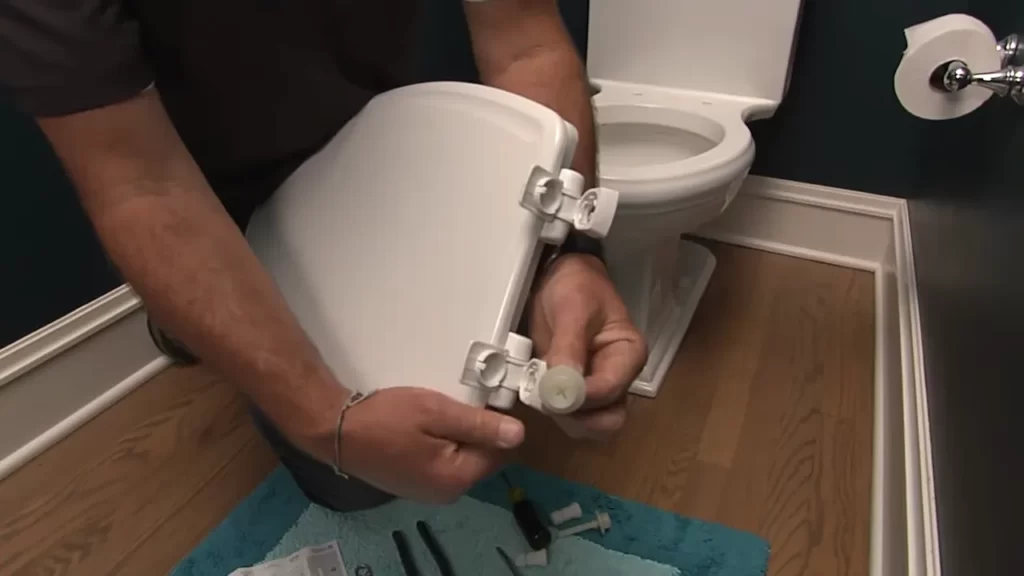 Installing The New Toilet Seat