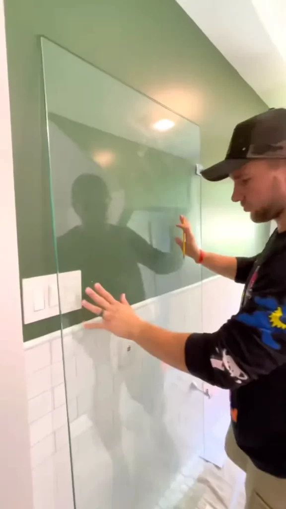 Installing The Walk-In Shower Glass Panel