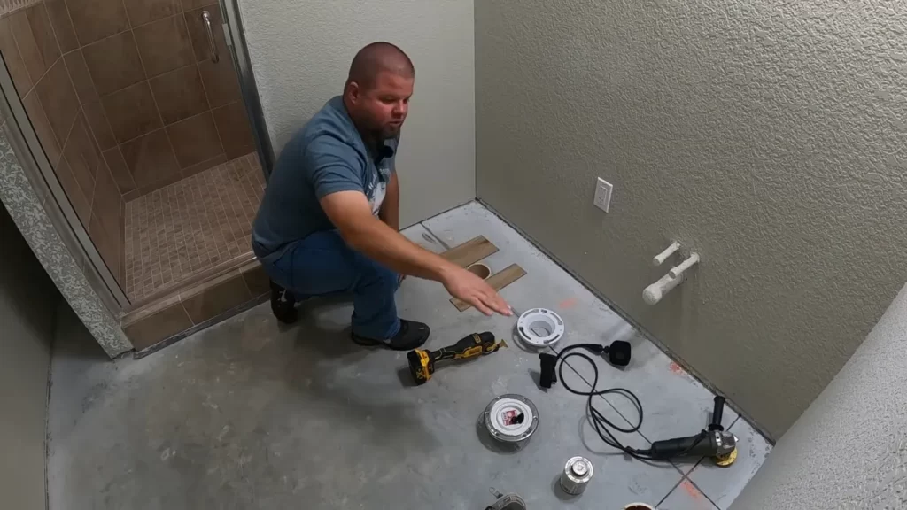 Preparing The Drainpipe And Subfloor