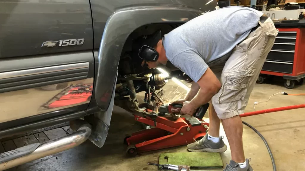 Removing The Old Ball Joint