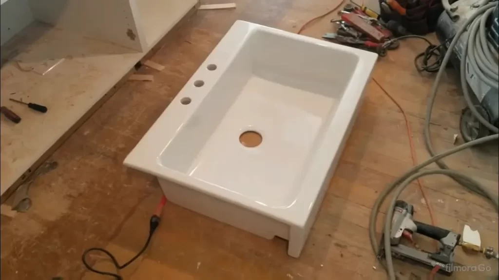 Installing The Drop-In Farmhouse Sink