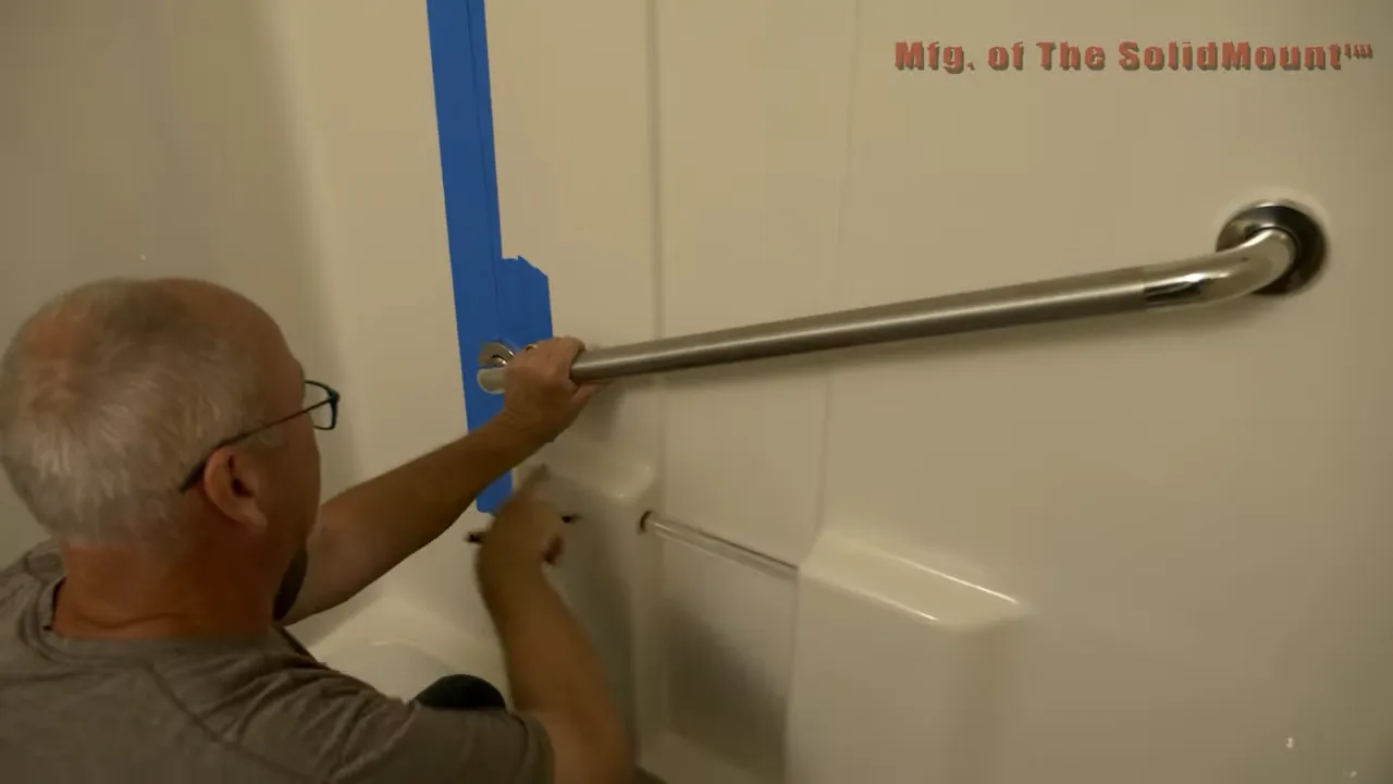 How to Safely Install a Grab Bar in a Fiberglass Shower