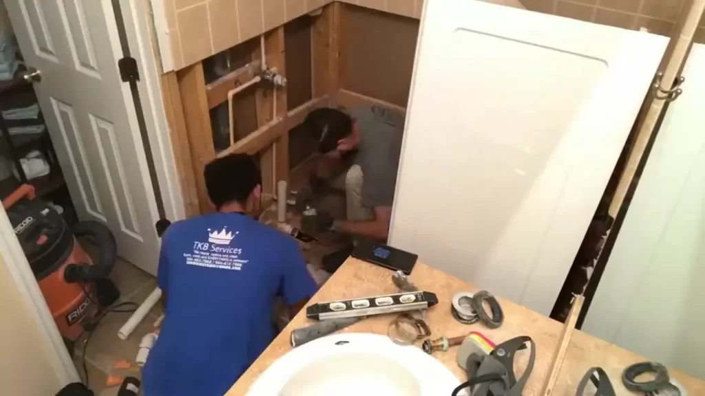 Removing The Old Tub