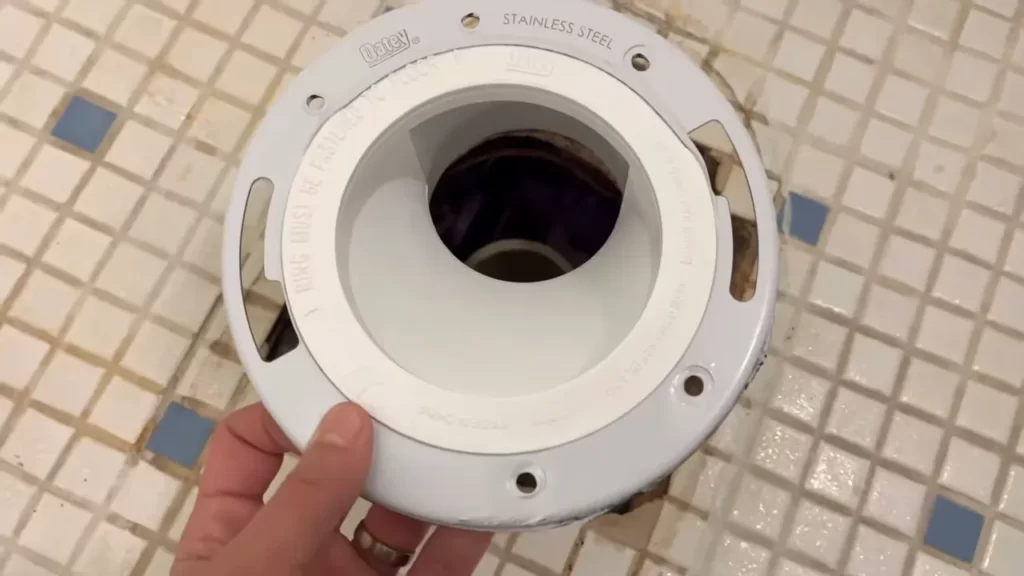 Connecting The Toilet To The Offset Flange